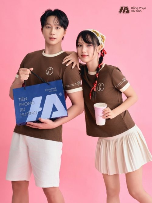 Mẫu Áo Thun Đồng Phục Phê La Màu Nâu - 1