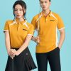 Mẫu Áo Polo Đồng Phục Công Ty Color Fuse Màu Vàng Cúc Phối Trắng Gạo - 1