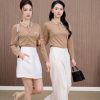 Mẫu Áo Polo Đồng Phục Công Ty Dài Tay Nespresso Màu Cafe - 1