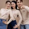 Mẫu Áo Polo Đồng Phục Công Ty Dài Tay Nestle Màu Be - 1