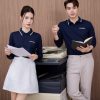 Mẫu Áo Polo Đồng Phục Công Ty Dài Tay Samsung Màu Xanh Đen - 1