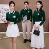 Mẫu Áo Polo Đồng Phục Công Ty Dài Tay Starbucks Màu Ve Chai - 1