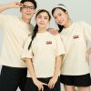 Mẫu Áo Thun Đồng Phục Công Ty FastUni Màu Be - 1