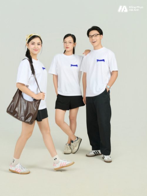 Mẫu Áo Thun Đồng Phục Công Ty FastUni Màu Trắng - 1