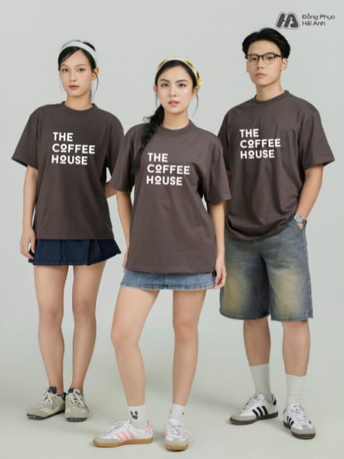 Mẫu Áo Thun Đồng Phục Công Ty FastUni Màu Xám Chì - 1
