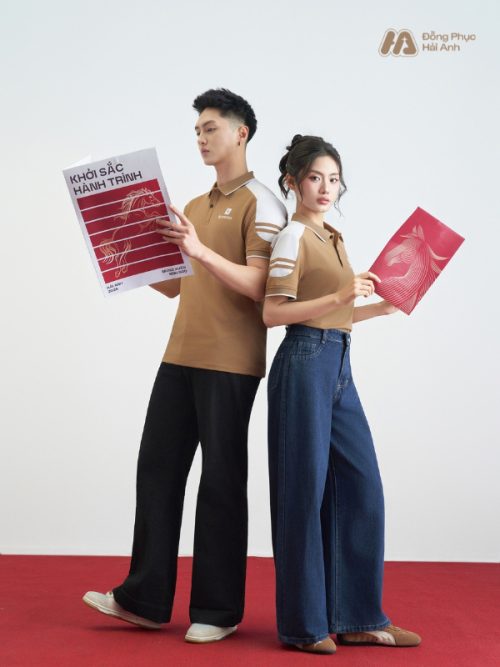 Mẫu Áo Polo Đồng Phục Công Ty Màu Cafe FastUni-2