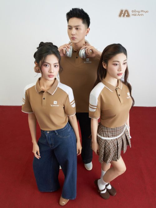 Mẫu Áo Polo Đồng Phục Công Ty Màu Cafe FastUni-4