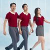 Mẫu Áo Polo Đồng Phục Công Ty Màu Đỏ Đô Rise Up- 1