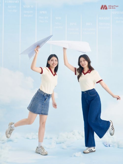 Mẫu Áo Polo Đồng Phục Công Ty Màu Kem Cheese Rise Up - 5