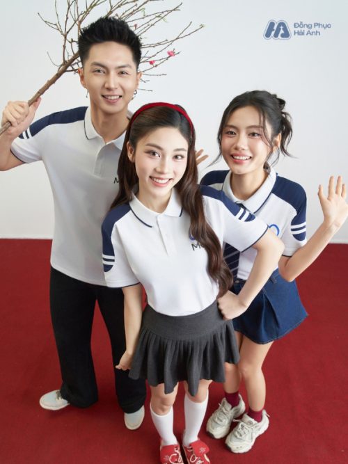 Mẫu Áo Polo Đồng Phục Công Ty Màu Trắng Gạo FastUni-4