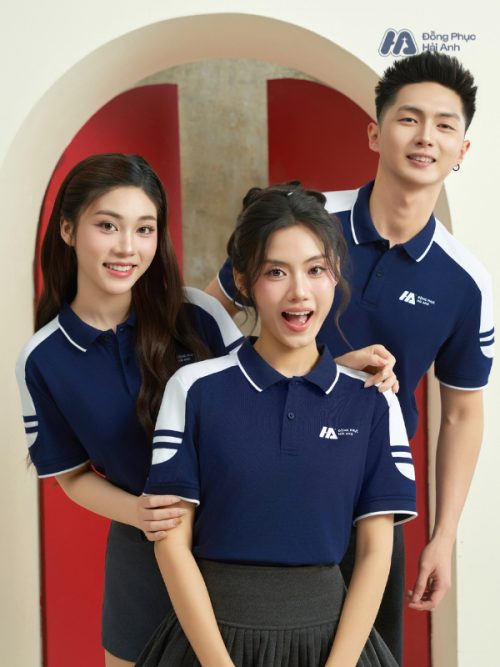 Mẫu Áo Polo Đồng Phục Công Ty Màu Xanh Đen FastUni-4