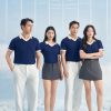 Mẫu Áo Polo Đồng Phục Công Ty Màu Xanh Đen Rise Up - 4
