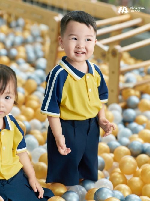 Mẫu Đồng Phục Mầm Non Hacool 01 Màu Vàng Cúc - 3