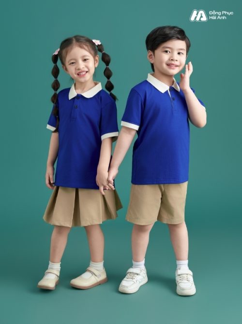 Mẫu Đồng Phục Mầm Non Hacool 02 Màu Bích - 1