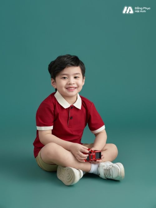 Mẫu Đồng Phục Mầm Non Hacool 02 Màu Đỏ Đô - 4