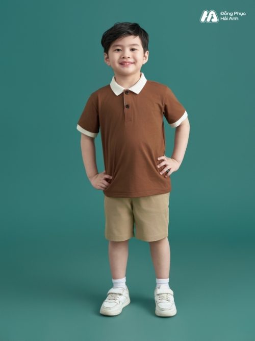 Mẫu Đồng Phục Mầm Non Hacool 02 Màu Nâu Choco - 3