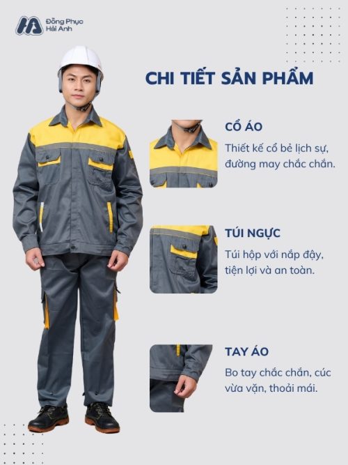Mẫu Đồng Phục Bảo Hộ Lao Động Vải Kaki Protect 3.1 Mã 38 - 2