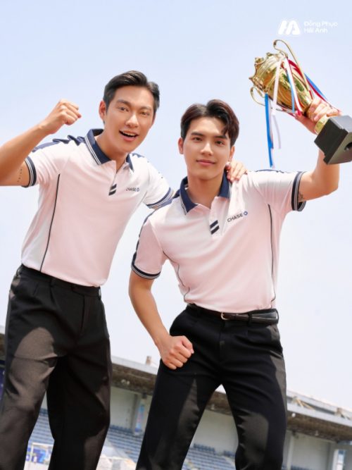 Mẫu Áo Thun Polo Đồng Phục Công Ty Aircool 03 Trắng Gạo - 2