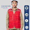 Mẫu Đồng Phục Áo Lưới Bảo Hộ Lao Động Mã 01 Màu Đỏ - Hình 1