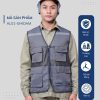 Mẫu Đồng Phục Áo Lưới Bảo Hộ Lao Động Mã 01 Màu Ghi Đậm - 1