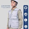 Mẫu Đồng Phục Áo Lưới Bảo Hộ Lao Động Mã 01 Màu Ghi Nhạt - Hình 1
