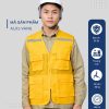 Mẫu Đồng Phục Áo Lưới Bảo Hộ Lao Động Mã 01 Màu Vàng - Hình 1