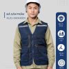 Mẫu Đồng Phục Áo Lưới Bảo Hộ Lao Động Mã 01 Màu Xanh Đen - Hình 1