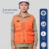 Mẫu Đồng Phục Áo Lưới Bảo Hộ Lao Động Mã 03 Màu Cam - Hình 1
