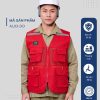 Mẫu Đồng Phục Áo Lưới Bảo Hộ Lao Động Mã 03 Màu Đỏ - Hình 1