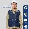 Mẫu Đồng Phục Áo Lưới Bảo Hộ Lao Động Mã 03 Màu Xanh Đen - Hình 1