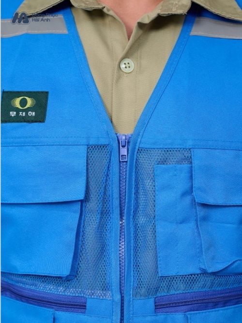 Mẫu Đồng Phục Áo Lưới Bảo Hộ Lao Động Mã 03 Màu Ya Đậm - Hình 3