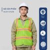 Mẫu Đồng Phục Áo Lưới Bảo Hộ Lao Động Mã 04 Màu Xanh Chuối Phối Cam - 1
