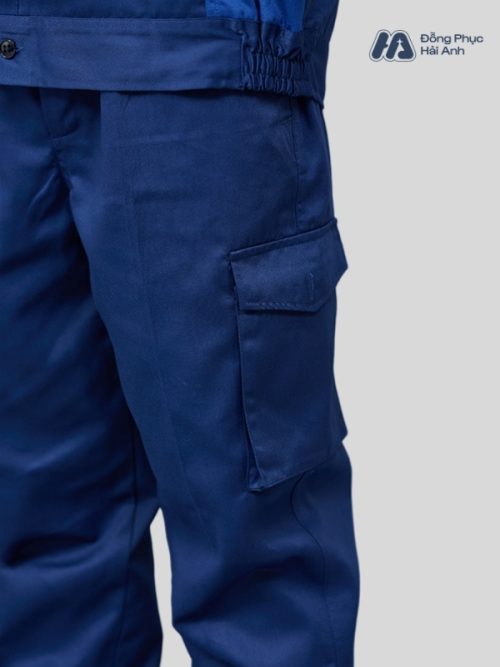 Mẫu Đồng Phục Bảo Hộ Lao Động Vải Kaki 65 Mã 07 Màu Xanh Đen - 7
