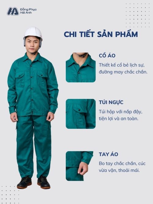Mẫu Đồng Phục Bảo Hộ Lao Động Vải Kaki Mã 20 - 2