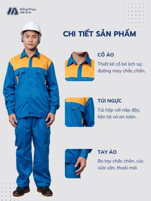 Mẫu Đồng Phục Bảo Hộ Lao Động Vải Kaki Mã 35 - 2