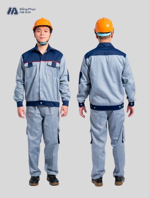 Mẫu Đồng Phục Bảo Hộ Lao Động Vải Kaki Protect 3.1 Mã 09 Màu Xanh Nhạt - 3