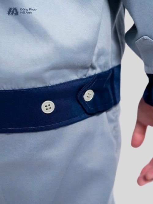 Mẫu Đồng Phục Bảo Hộ Lao Động Vải Kaki Protect 3.1 Mã 09 Màu Xanh Nhạt - 7