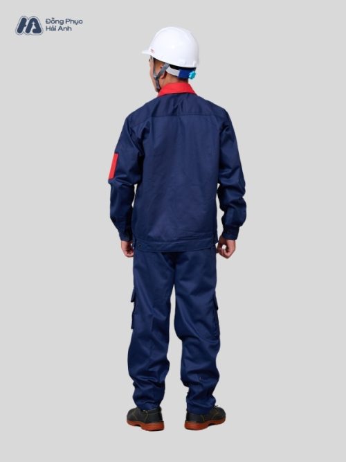 Mẫu Đồng Phục Bảo Hộ Lao Động Vải Kaki Protect 3.1 Mã 23 Màu Xanh Navy - 5