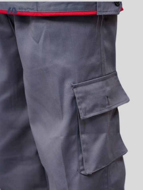 Mẫu Đồng Phục Bảo Hộ Lao Động Vải Kaki Protect 3.1 Mã 37 Màu Ghi Đậm - 7