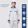 Mẫu Đồng Phục Bảo Hộ Lao Động Vải Pangrim 2.1 Mã 27 Màu Xám Nhạt - 1