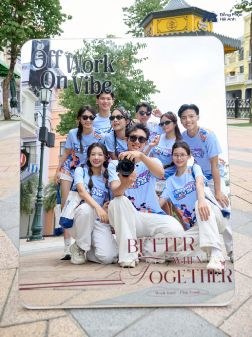 Mẫu Áo Thun Cổ Tròn Đồng Phục Summer Crew Màu Xanh - 5