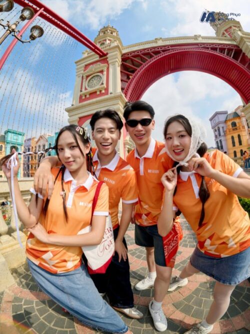 Mẫu Áo Thun Polo Đồng Phục Summer Crew Màu Cam SHB - 5