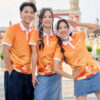 Mẫu Áo Thun Polo Đồng Phục Summer Crew Màu Cam SHB - 1