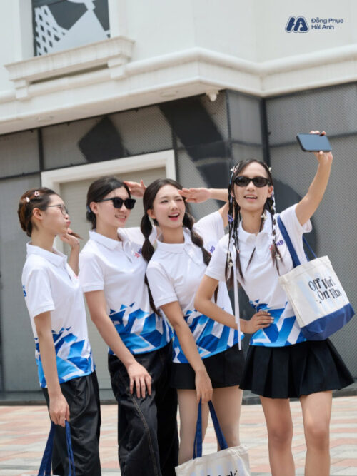 Mẫu Áo Thun Polo Đồng Phục Summer Crew Màu Trắng MB Bank - 2