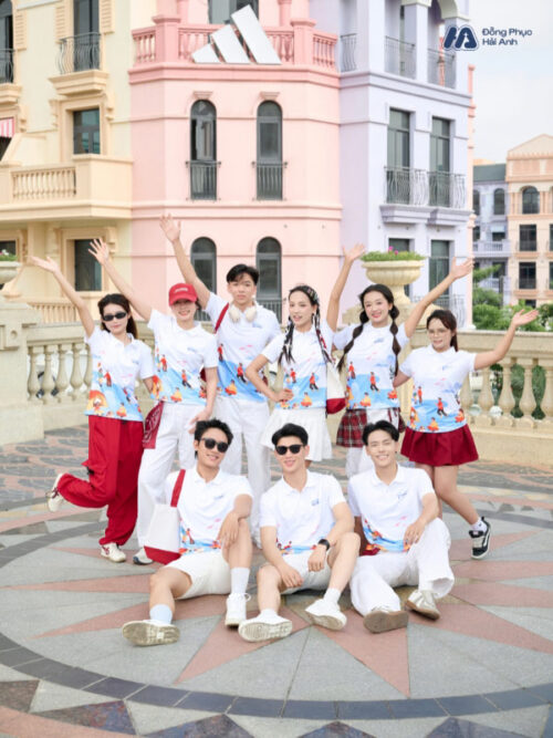 Mẫu Áo Thun Polo Đồng Phục Summer Crew Màu Trắng Phối Xanh - 4