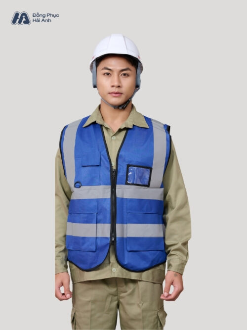 Mẫu Đồng Phục Áo Lưới Bảo Hộ Lao Động Mã 05 Màu Bích - Hình 5